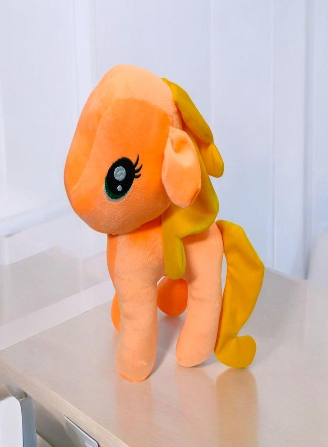 Yey Pony Soft Toy | Great Enchanting Gift for Girls/Kids | Soft Stuffed Plush Animal | Great Birthday Gift for Girls (Orange, 30 cm) - Image 4